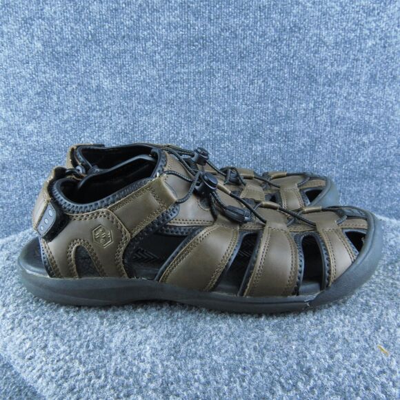 Khombu Travis Men Fisherman Sandals Size 9 Medium‎ Brown Synthetic Drawstring - Picture 4 of 10